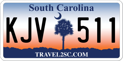 SC license plate KJV511