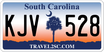 SC license plate KJV528