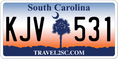 SC license plate KJV531