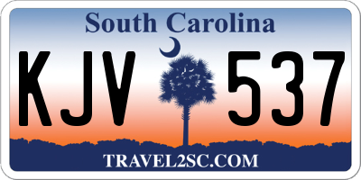 SC license plate KJV537