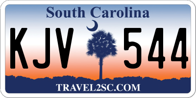 SC license plate KJV544