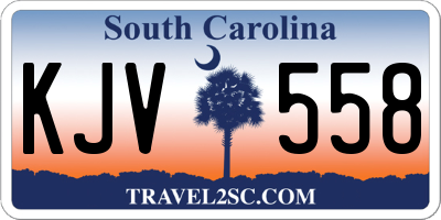 SC license plate KJV558