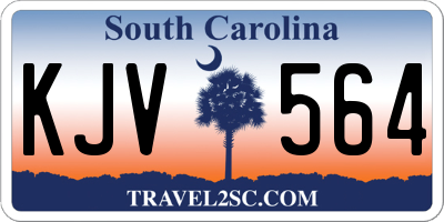 SC license plate KJV564