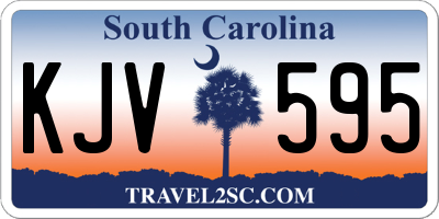 SC license plate KJV595