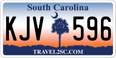 SC license plate KJV596