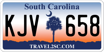 SC license plate KJV658