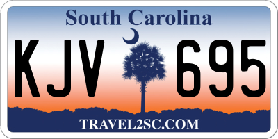 SC license plate KJV695