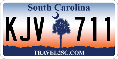 SC license plate KJV711