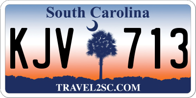 SC license plate KJV713