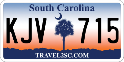 SC license plate KJV715