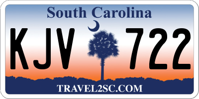 SC license plate KJV722