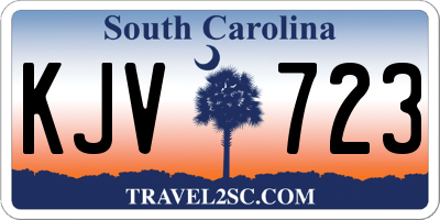 SC license plate KJV723