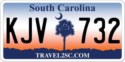 SC license plate KJV732
