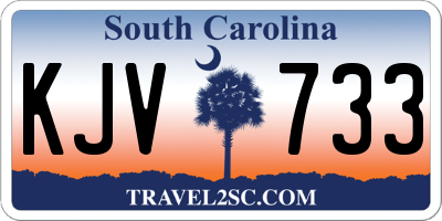 SC license plate KJV733