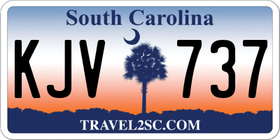 SC license plate KJV737