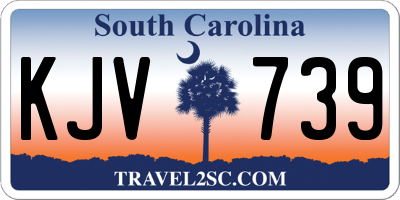 SC license plate KJV739