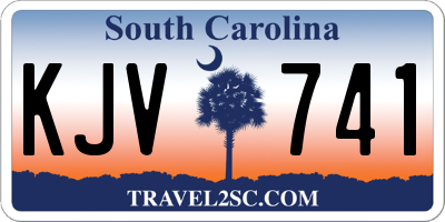 SC license plate KJV741