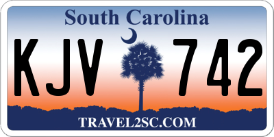 SC license plate KJV742