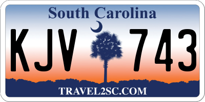 SC license plate KJV743