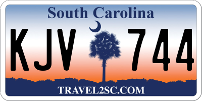 SC license plate KJV744