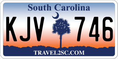 SC license plate KJV746