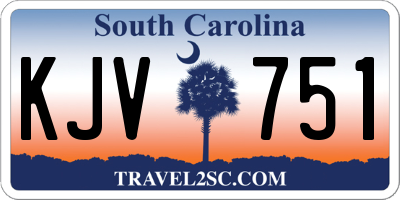 SC license plate KJV751