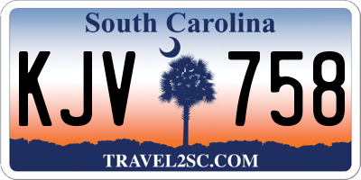 SC license plate KJV758