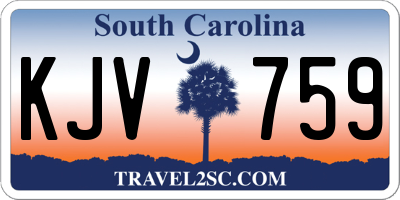 SC license plate KJV759