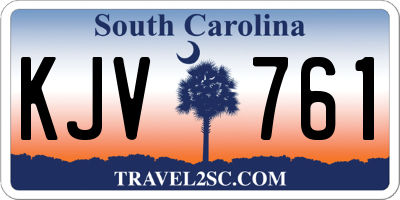 SC license plate KJV761