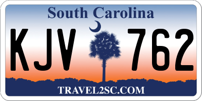 SC license plate KJV762