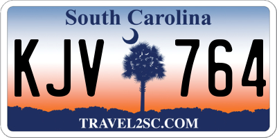 SC license plate KJV764