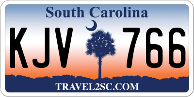 SC license plate KJV766