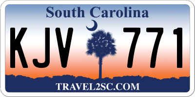 SC license plate KJV771