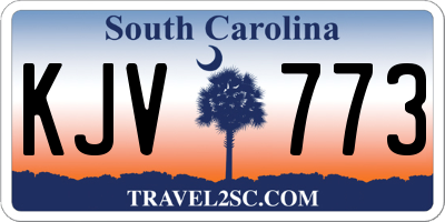 SC license plate KJV773