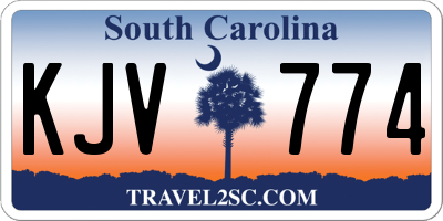 SC license plate KJV774