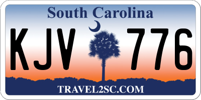 SC license plate KJV776