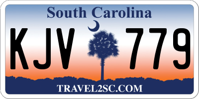SC license plate KJV779