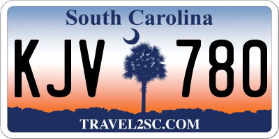 SC license plate KJV780