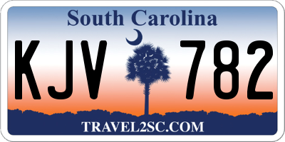 SC license plate KJV782