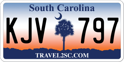 SC license plate KJV797