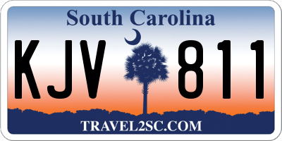 SC license plate KJV811