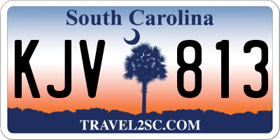 SC license plate KJV813