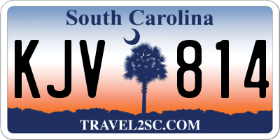SC license plate KJV814
