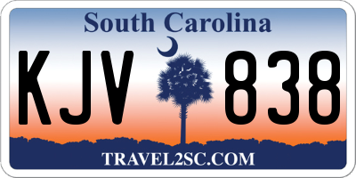 SC license plate KJV838