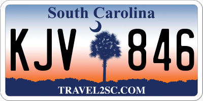 SC license plate KJV846