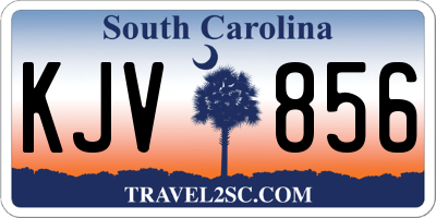 SC license plate KJV856