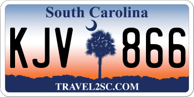 SC license plate KJV866