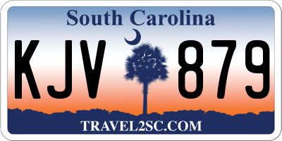 SC license plate KJV879
