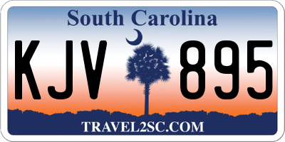 SC license plate KJV895