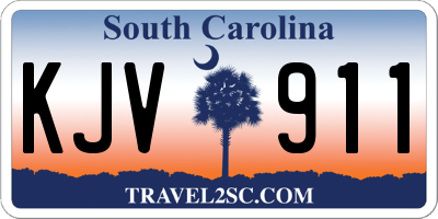 SC license plate KJV911